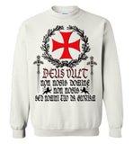 Knights Templar Deus Vult ,v28,Crewneck Sweatshirt