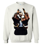 Tupac 2pac Shakur Makaveli Death Row v4 , Gildan Crewneck Sweatshirt