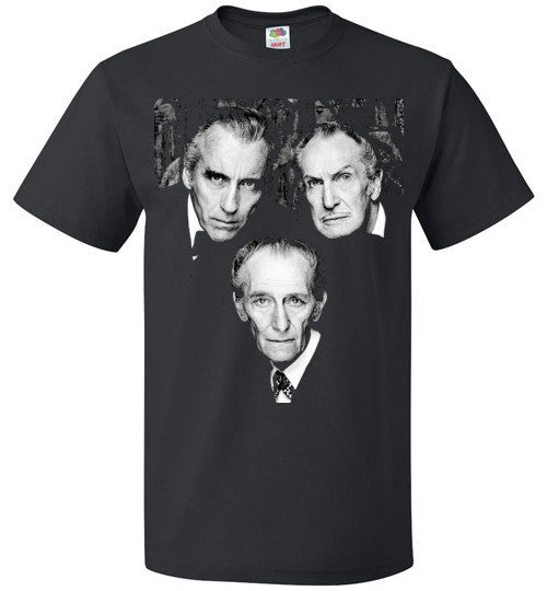 Christopher Lee Vincent Price and Peter Cushing Dracula Vampire Cult Movie Horror Classic , FOL Classic Unisex T-Shirt