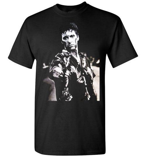 Tony Montana Scarface Al Pacino Gangster Movie 80's ,v53,Gildan Short-Sleeve T-Shirt