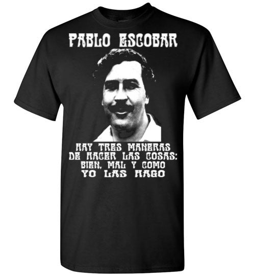 Pablo Escobar,Colombian Drug Lord, MedellÃƒÂ­n Cartel,Narcos,El Patron, King, v2, Gildan Short-Sleeve T-Shirt