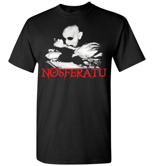 Nosferatu Klaus Kinski Vampire Dracula Classic Horror Movie, v3, Gildan Short-Sleeve T-Shirt
