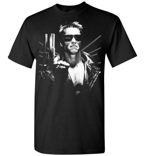 The Terminator, science-fiction action film, Arnold Schwarzenegger,cult classic,movie,v5,Gildan Short-Sleeve T-Shirt