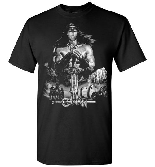 Conan the Barbarian,fantasy adventure film, Arnold Schwarzenegger,Thulsa Doom,snake cult,1982,cult classic,movie,v1,Gildan Short-Sleeve T-Shirt