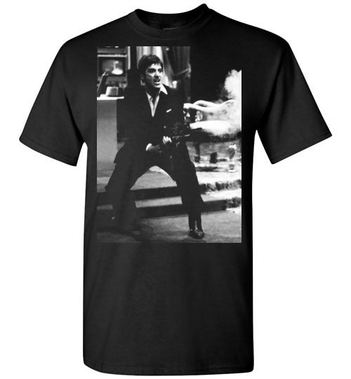 Tony Montana Scarface Al Pacino Gangster Movie 80's , v9, Gildan Short-Sleeve T-Shirt