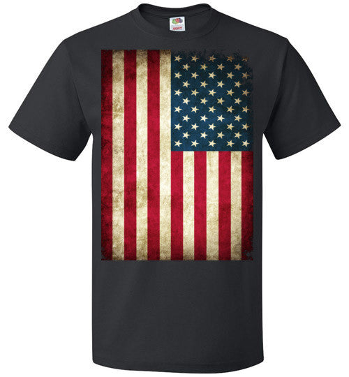 USA Flag Distressed 4th Of July Independence Day America Vintage American Flag v4b , FOL Classic Unisex T-Shirt