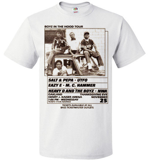 NWA Boyz In The Hood Tour Poster Eazy E MC Hammer UTFO v9, FOL Classic Unisex T-Shirt