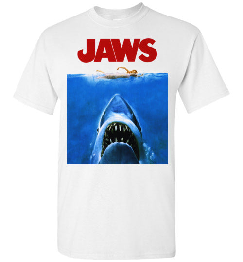 JAWS Movie Steven Spielberg,Shark,Beach,Surfing,v1,Gildan Short-Sleeve T-Shirt