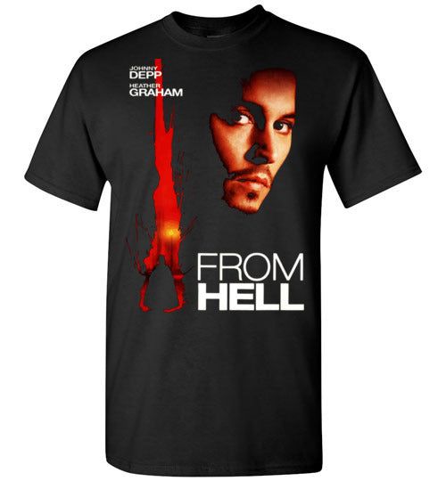 From Hell, mystery horror film, Jack the Ripper,Heather Graham,Johnny Depp,Gildan Short-Sleeve T-Shirt