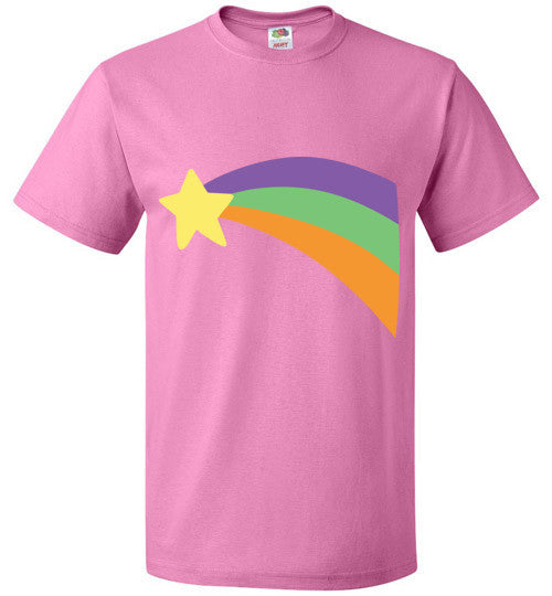 Mabel Pines Shooting Star Rainbow shirt Gravity Falls Cosplay Mystery Shack Youth / Kids Tee