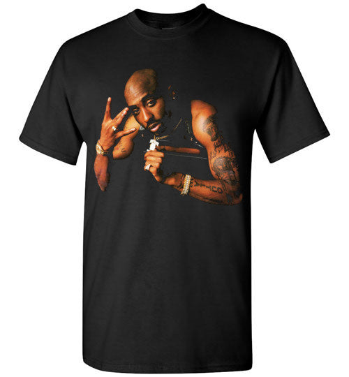 Tupac 2pac Shakur Makaveli v3 , Gildan Short-Sleeve T-Shirt