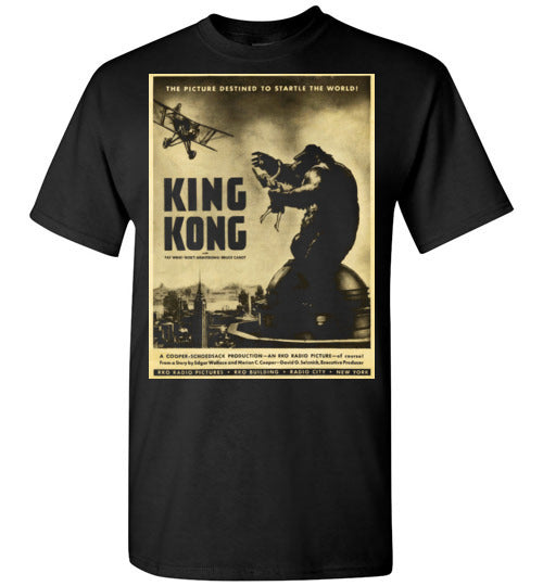 King Kong, Movie Poster 1933,New York City,horror film,v3,Gildan Short-Sleeve T-Shirt