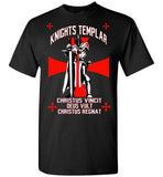 Knights Templar - Christus Vincit , Deus Vult , Christus Regnat ,V4,Gildan Short-Sleeve T-Shirt