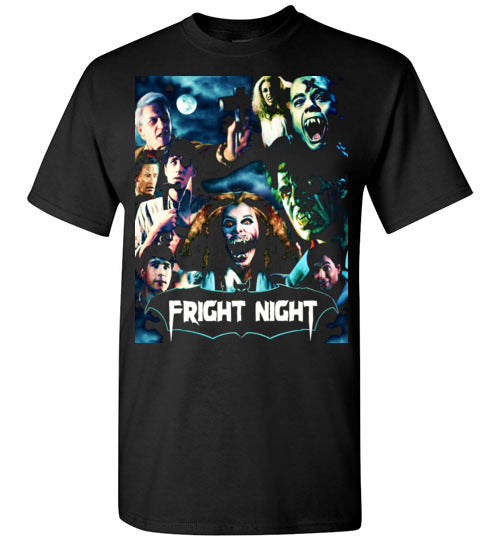 Fright Night 1985 Horror Movie Vampires Dracula classic cult vampire film,v1,Gildan Short-Sleeve T-Shirt